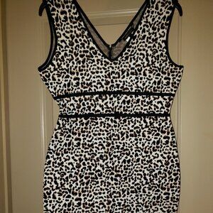 Bcbg MaxAzria leopard print bodycon dress.